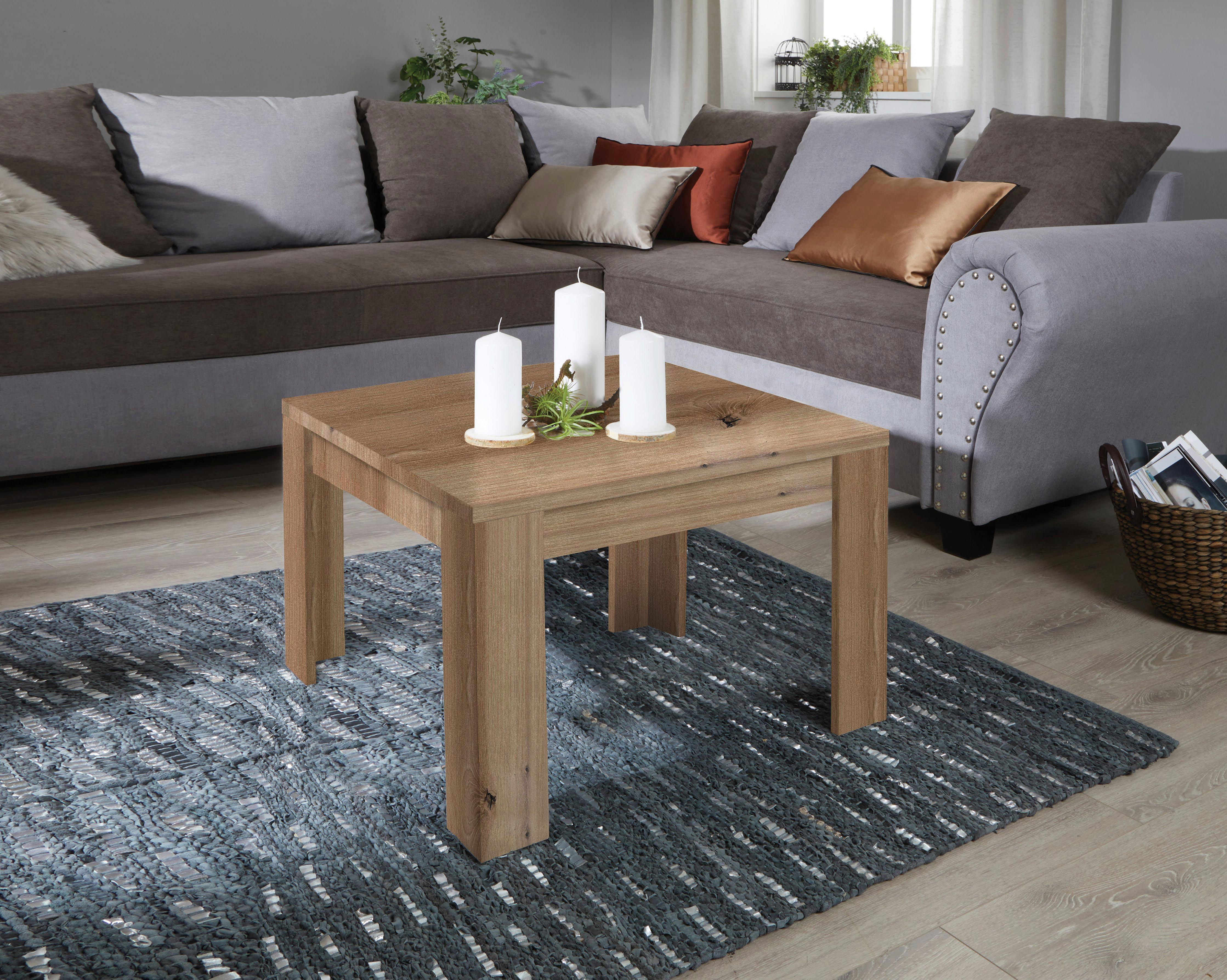 Dohányzóasztal Tölgy Színű Dalos 2 - tölgyfa színű, Konventionell, faalapú anyag (50/45,5/50cm)