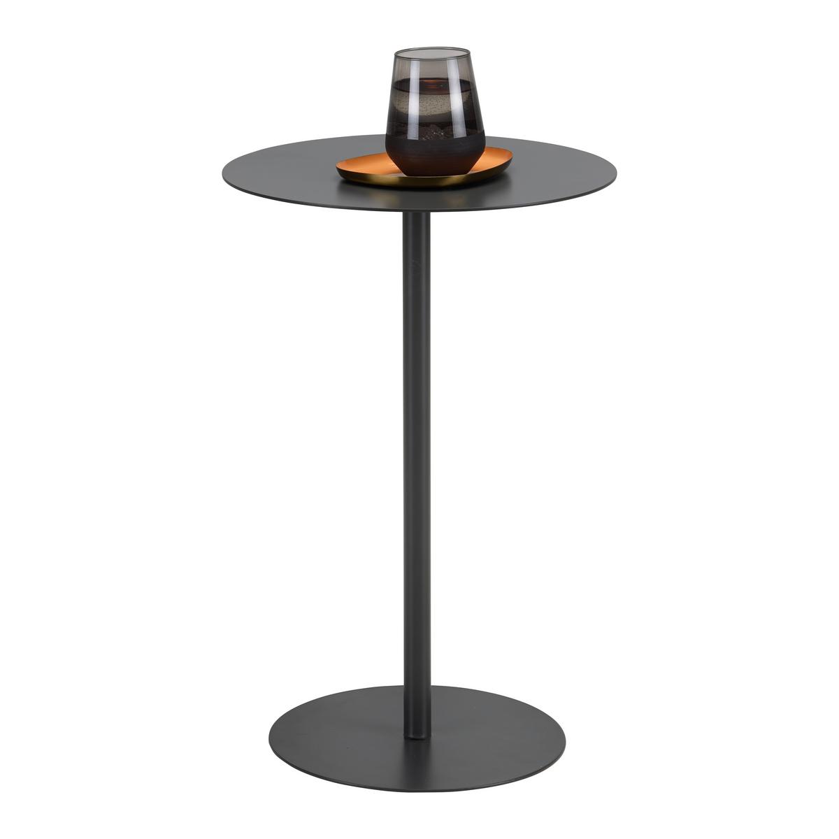 Beistelltisch Rod Dunkelgrau - Dunkelgrau, MODERN, Metall (35/35/53cm) - Mömax