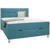 Boxbett Oviedo 160 in Türkis ca. 160x200cm - Türkis, KONVENTIONELL, Textil/Metall (160/200cm) - Mömax