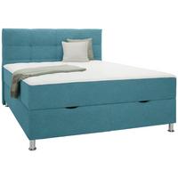 Box Krevet Oviedo - tirkizna, Konvencionalno, tekstil/metal (180/200cm) - Mömax