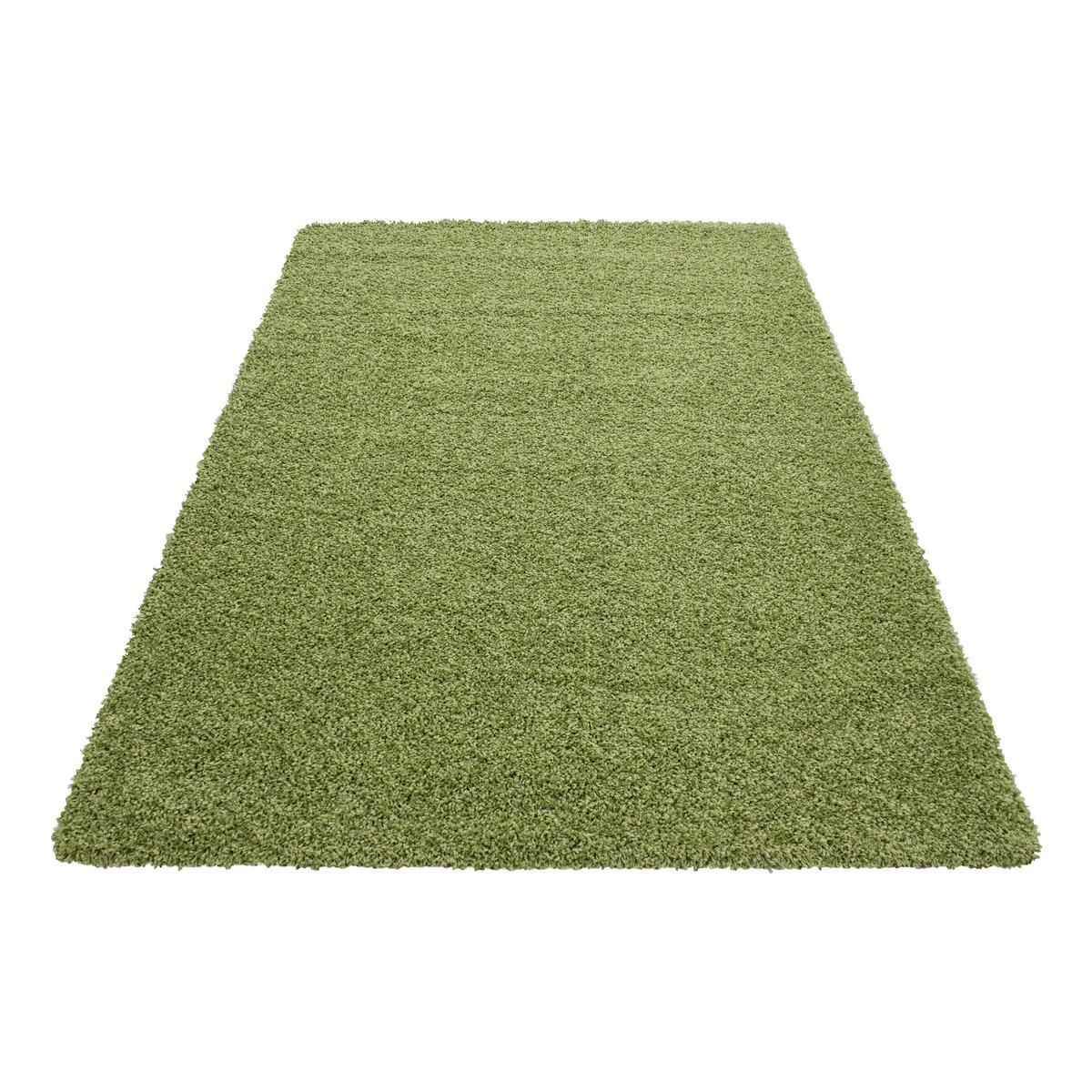 Hochflorteppich Life Green Grün ca. 80x150cm - Grün, KONVENTIONELL, Textil (80/150cm) - Novel