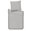 Bettwäsche Stone Washed Uni XL Hellgrau ca. 155x220cm - Hellgrau, MODERN, Textil (155/220cm) - Modern Living