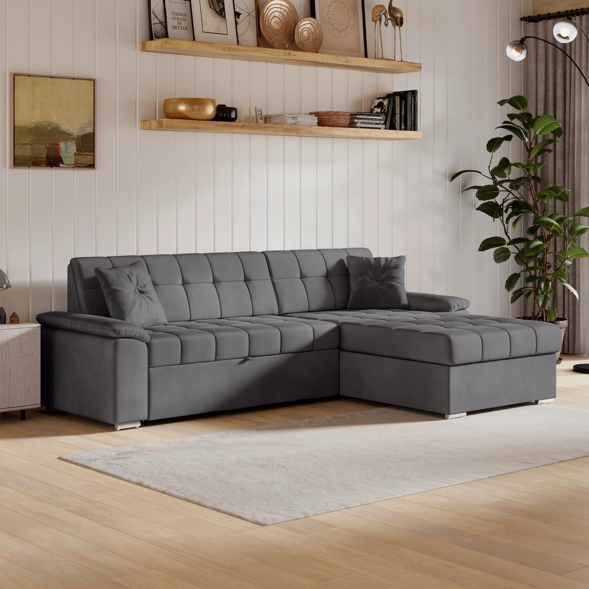 Coltar BALI - gri, Trend, textil (257/167cm) - Modern Living