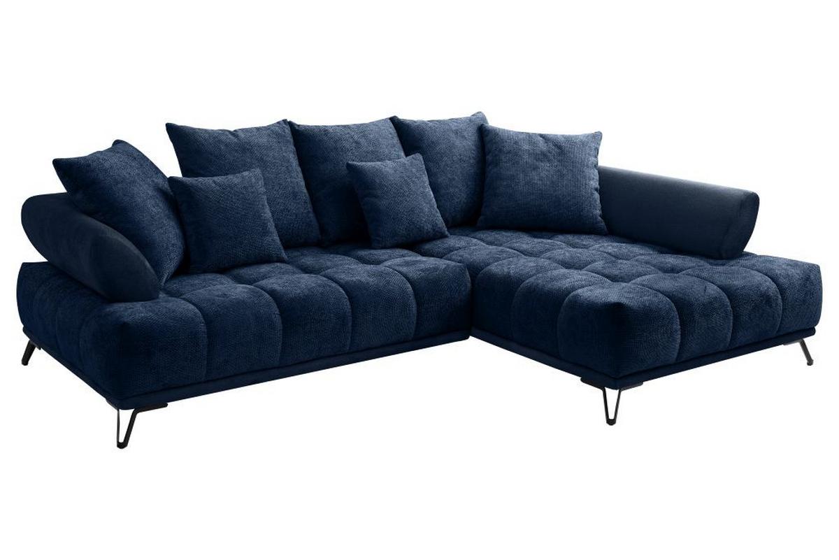 Coltar LARGO N - albastru închis, Modern, textil (262/184cm) - Modern Living