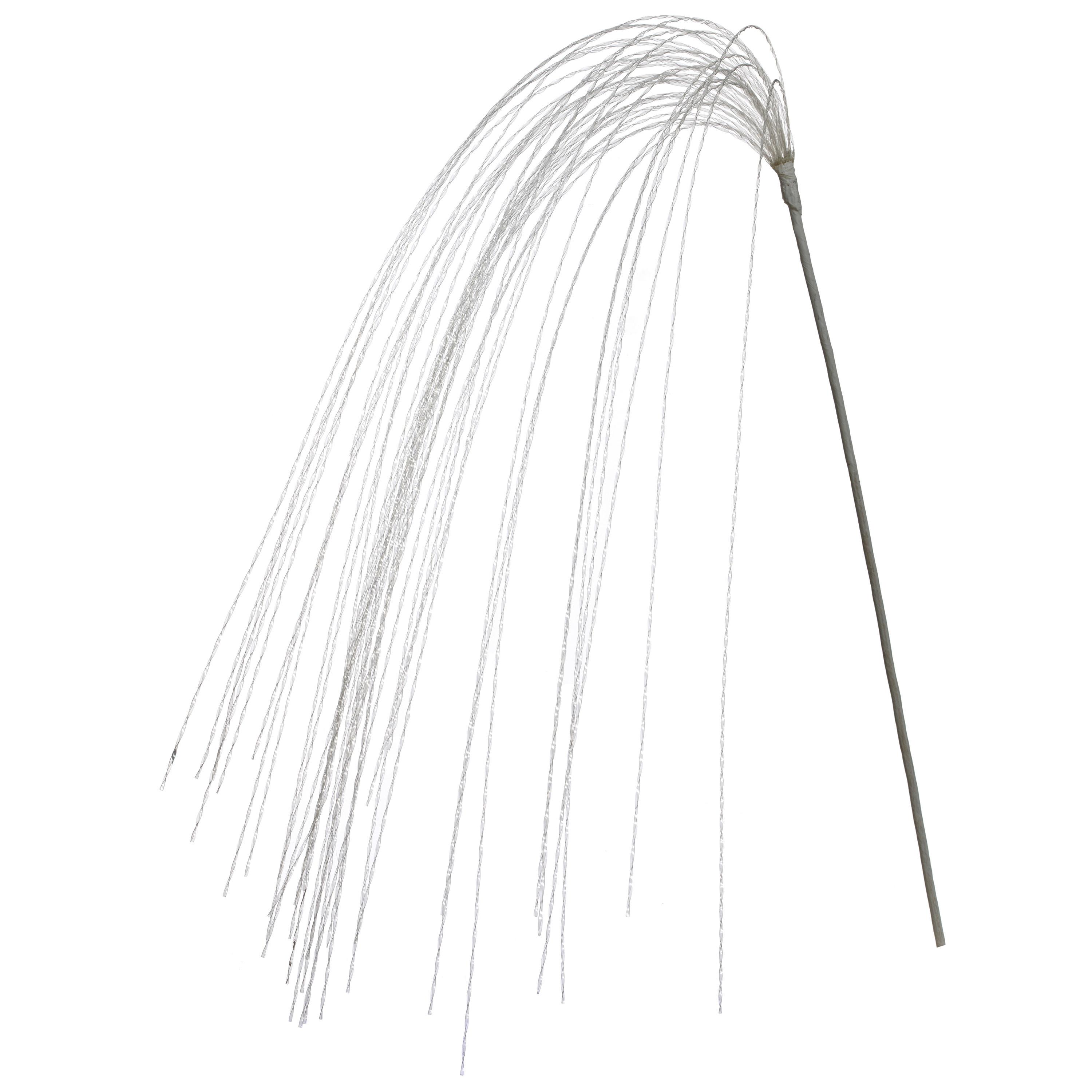 Kunstpflanze Lamettazweig I Klar - Klar/Dunkelgrau, Basics, Kunststoff (139cm) - Mömax