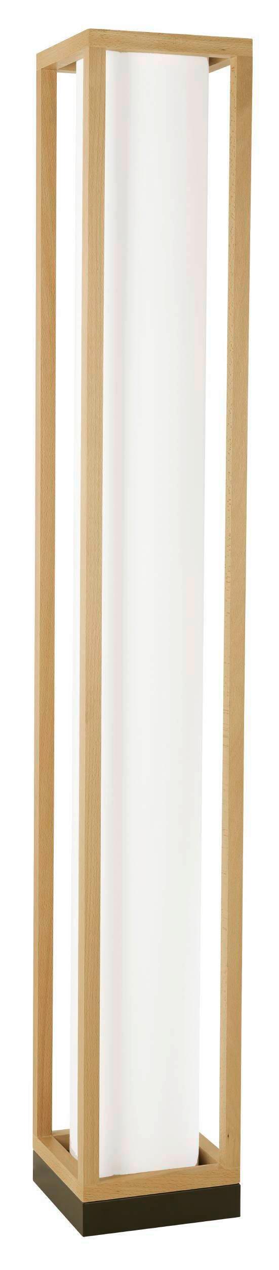 Stehleuchte 390103 Granados - Weiss/Schwarz, Natur, Holz/Textil (20/20/140cm) - Eglo