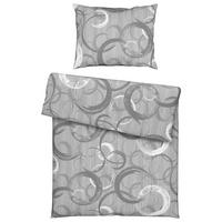 Ágyneműhuzat-garnitúra New Circles - szürke, textil (140/200cm) - Modern Living