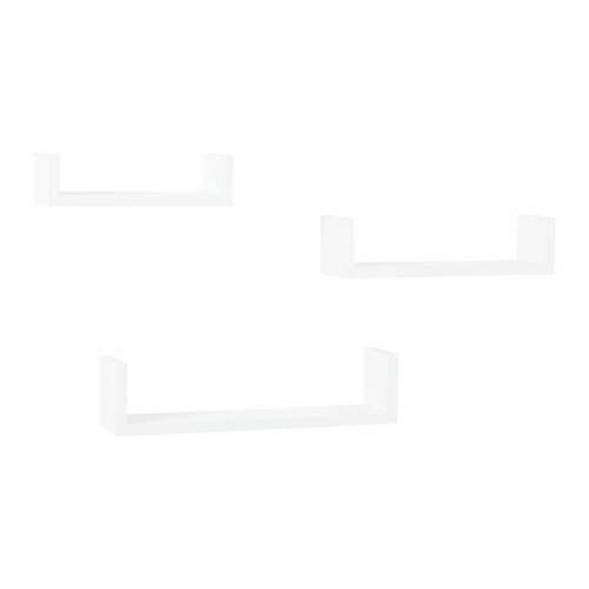 Wandboardset U-Bord in Weiss - Weiss, Modern (42/10/10cm) - Mömax