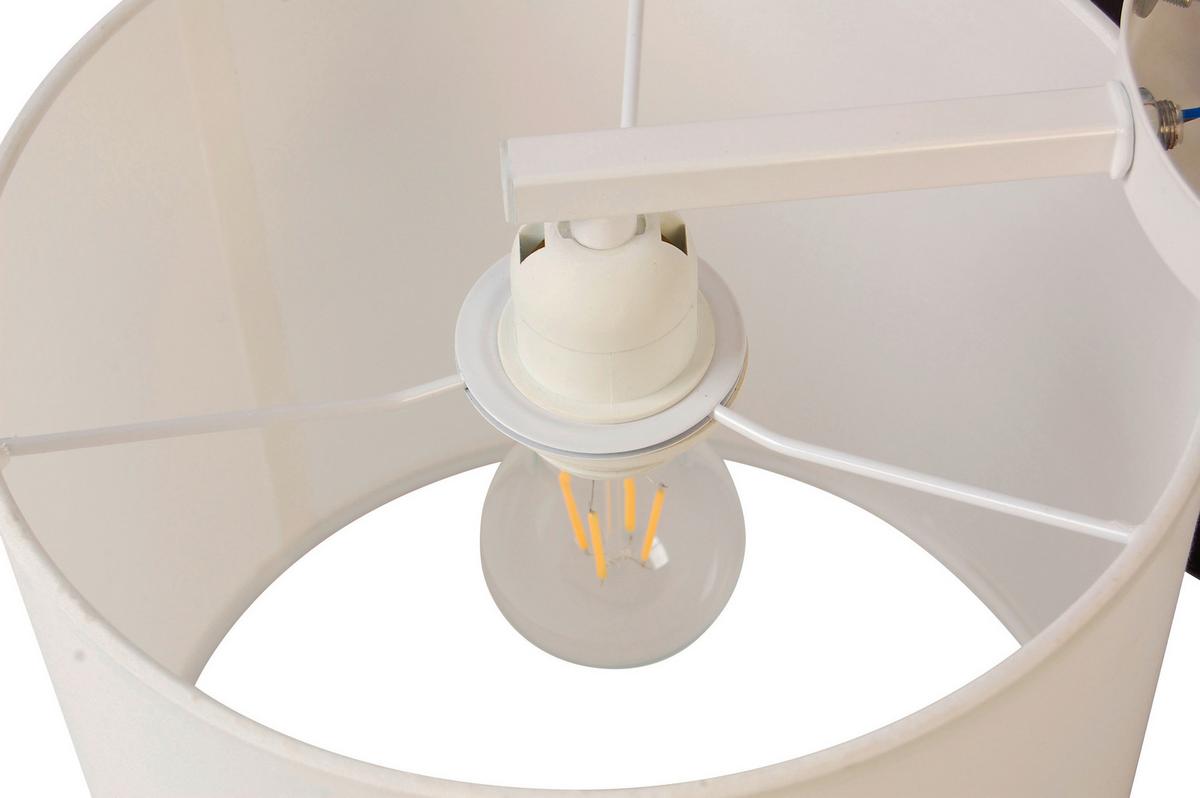 LAMPA SUFITOWA BASE - biały/szary, Trend, tworzywo sztuczne/metal (61/25,5cm) - Novel