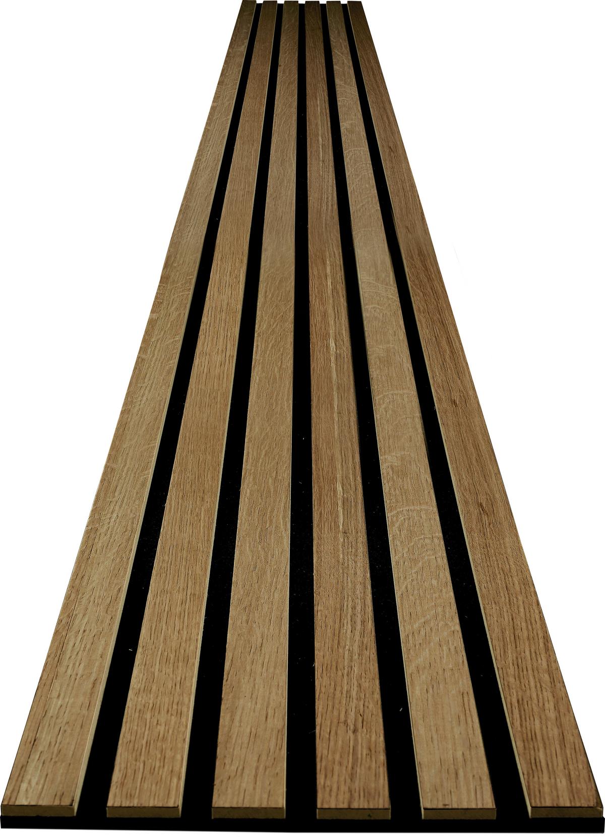 Akustikpaneel Eiche/Dunkelbraun - Eichefarben, KONVENTIONELL, Holz/Kunststoff (250/30/1.1cm) - Novel