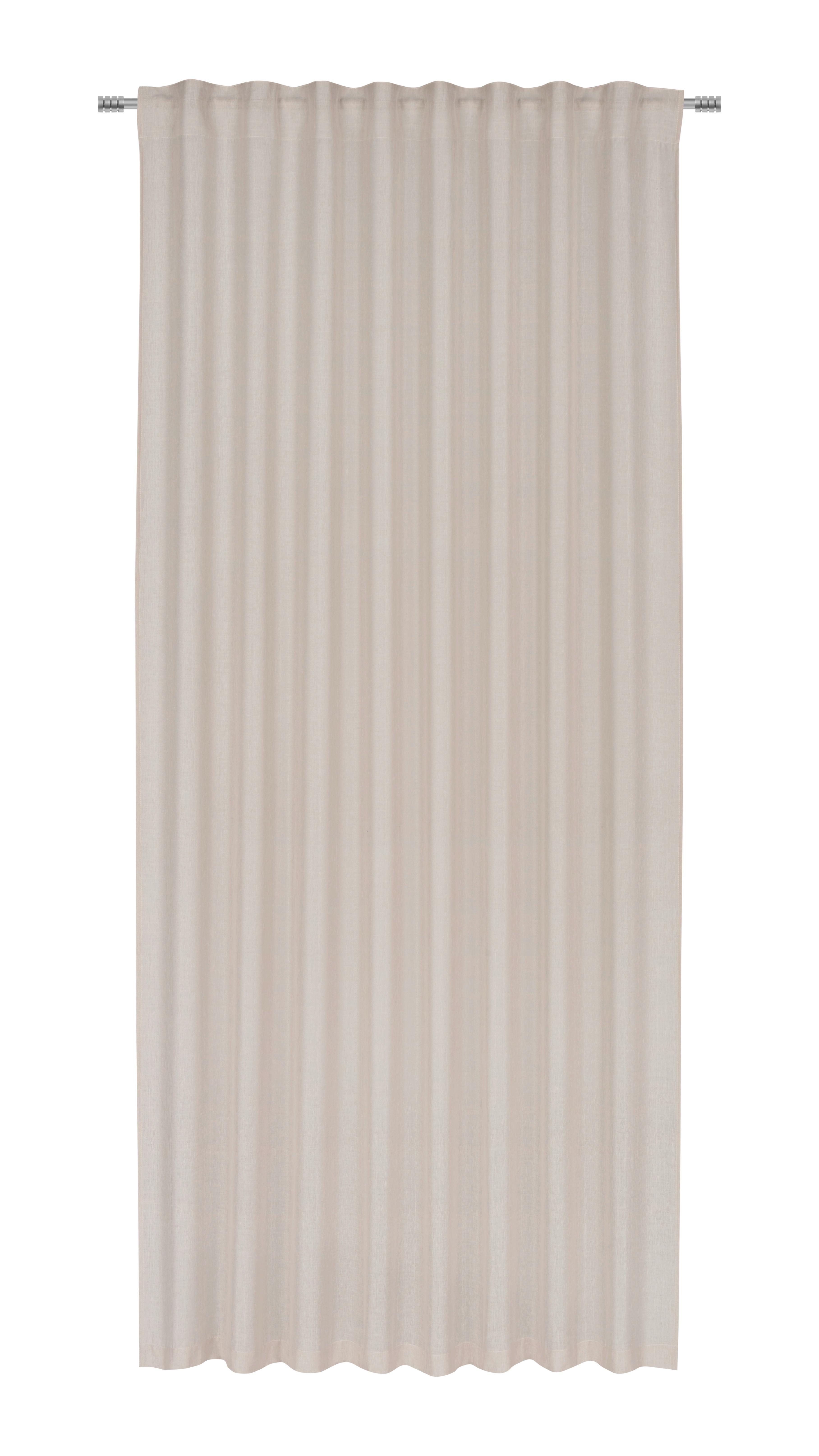 Készfüggöny Elis 135/255cm - bézs, Konventionell, textil (135/255cm) - Premium Living