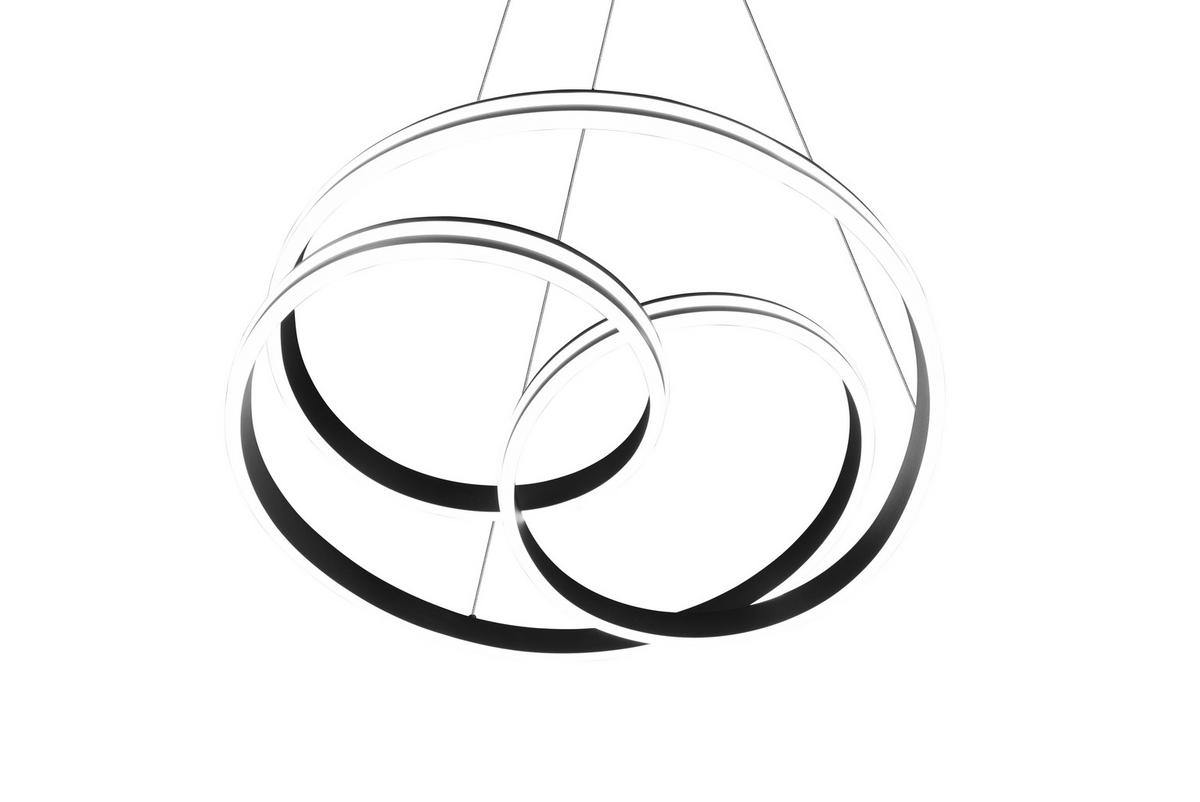 LED-Hängeleuchte Nuria Schwarz max. 60 Watt - Schwarz, Basics, Metall (60/150cm) - Trio Leuchten