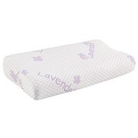 Nackenkissen Lavendel in Weiß ca. 30x47cm - Weiß, Textil (30/47cm) - Nadana