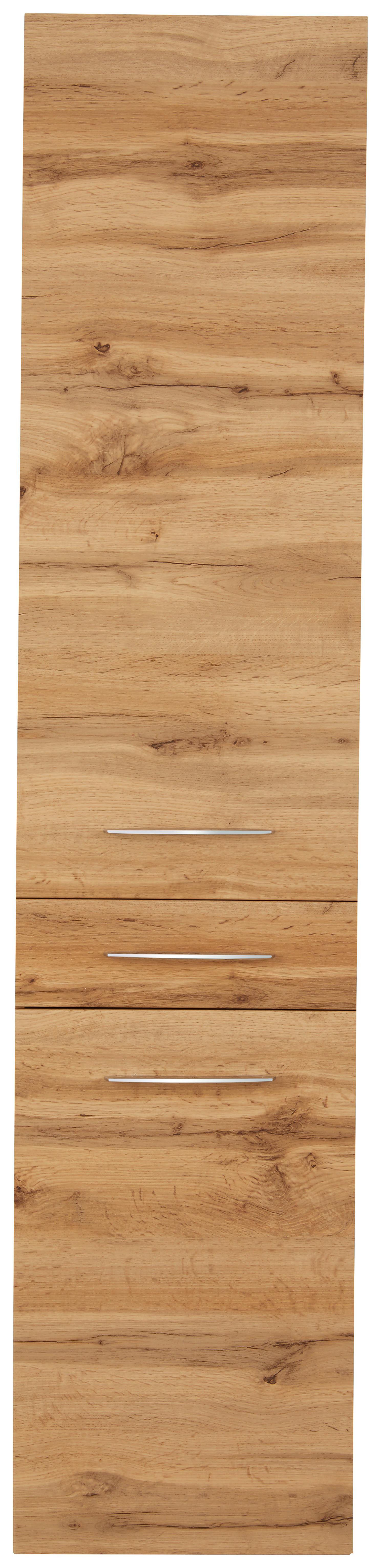 HÖGSKÅP FLORIDA -EXKLUSIV- - kromfärg/ekfärgad, Modern (40/180/35cm) - Premium Living