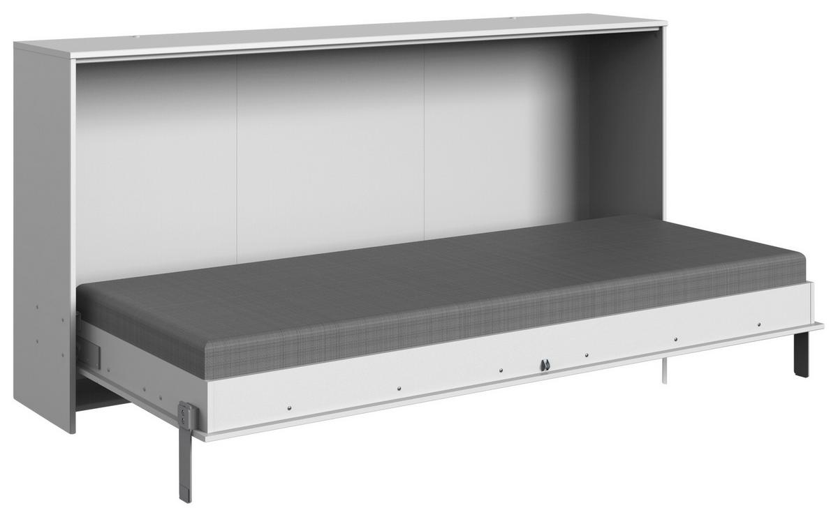 ŁÓŻKO W SZAFIE JUIST - biały, Konventionell, materiał drewnopochodny/metal (90/200cm) - MID.YOU