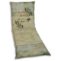 Liegenauflage Olive Hellgrün ca. 60x7x190cm - Hellgrün/Grün, Basics, Textil (60/7/190cm)
