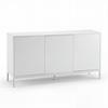 SIDEBOARD AMBER - vit, Modern, metall/trämaterial (150/80/40cm) - Bessagi Home