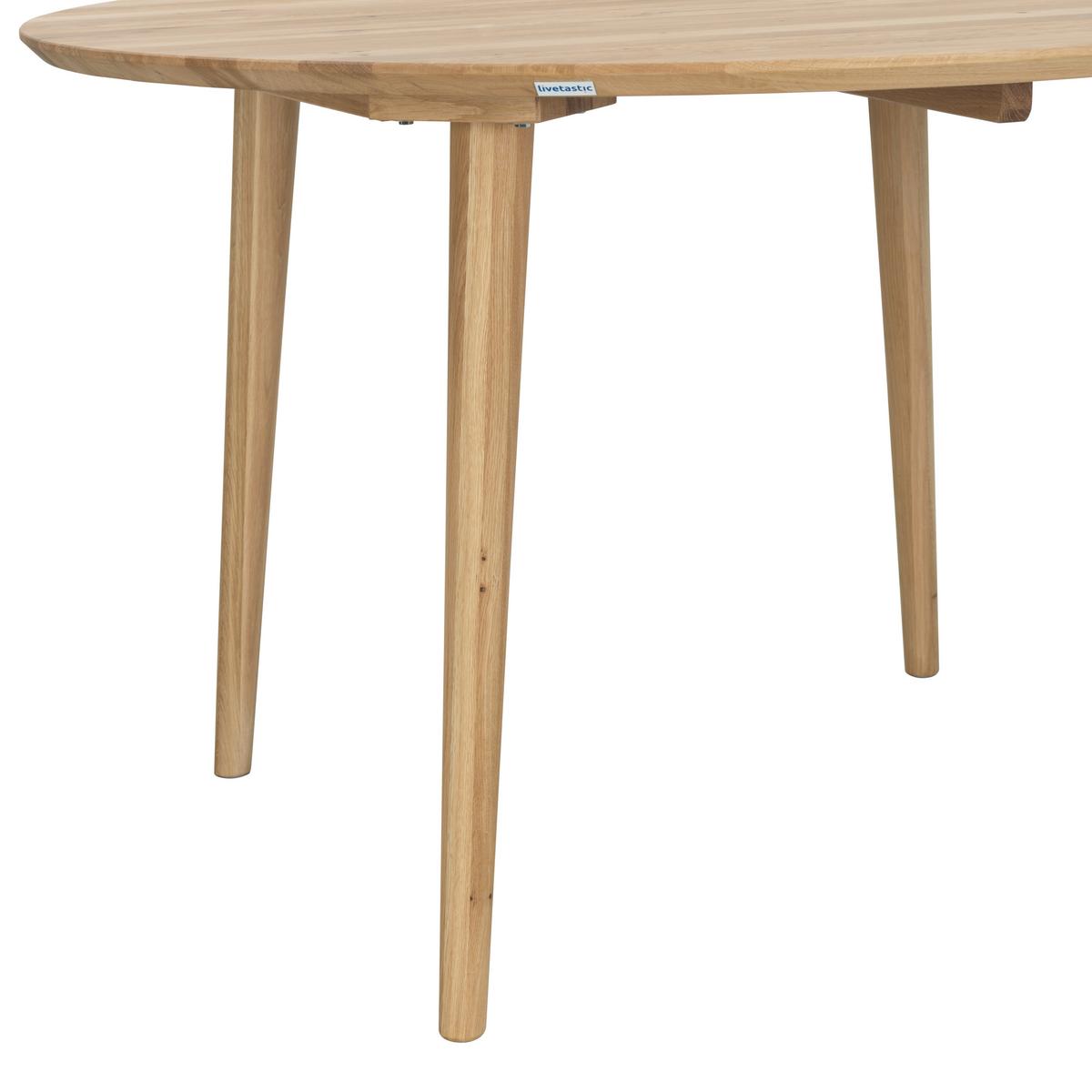 STÓŁ DO JADALNI RUND - dąb dziki, Natur, drewno (105/105/75cm) - Livetastic