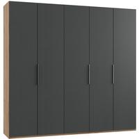 Ormar S Klasičnim Vratima Level 36a - boje grafita/boje hrasta, Moderno, drvni materijal (250/236/58cm) - MID.YOU