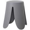 Hocker Pia Grau - Grau, LIFESTYLE, Holz/Kunststoff (30/46cm) - Based