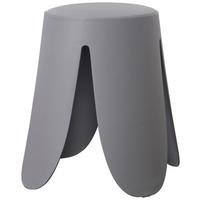 Hocker Pia Grau - Grau, LIFESTYLE, Holz/Kunststoff (30/46cm) - Based