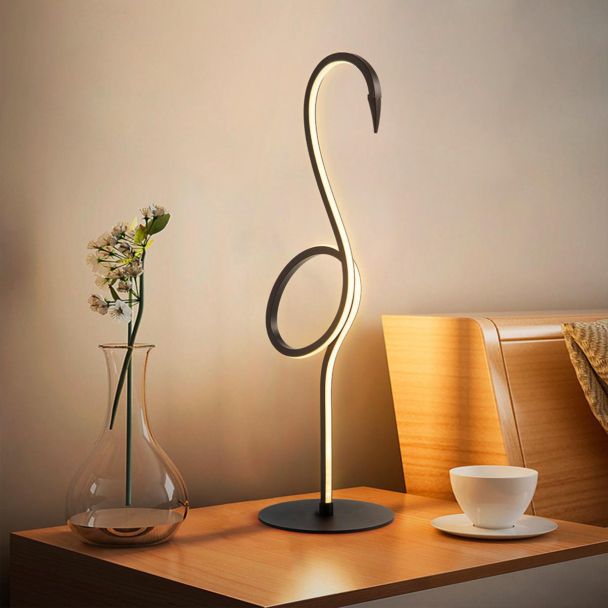 LED Asztali Lámpa Flamingo-Tl-Blk - fekete, Trend (15/50cm) - Elstead Lighting