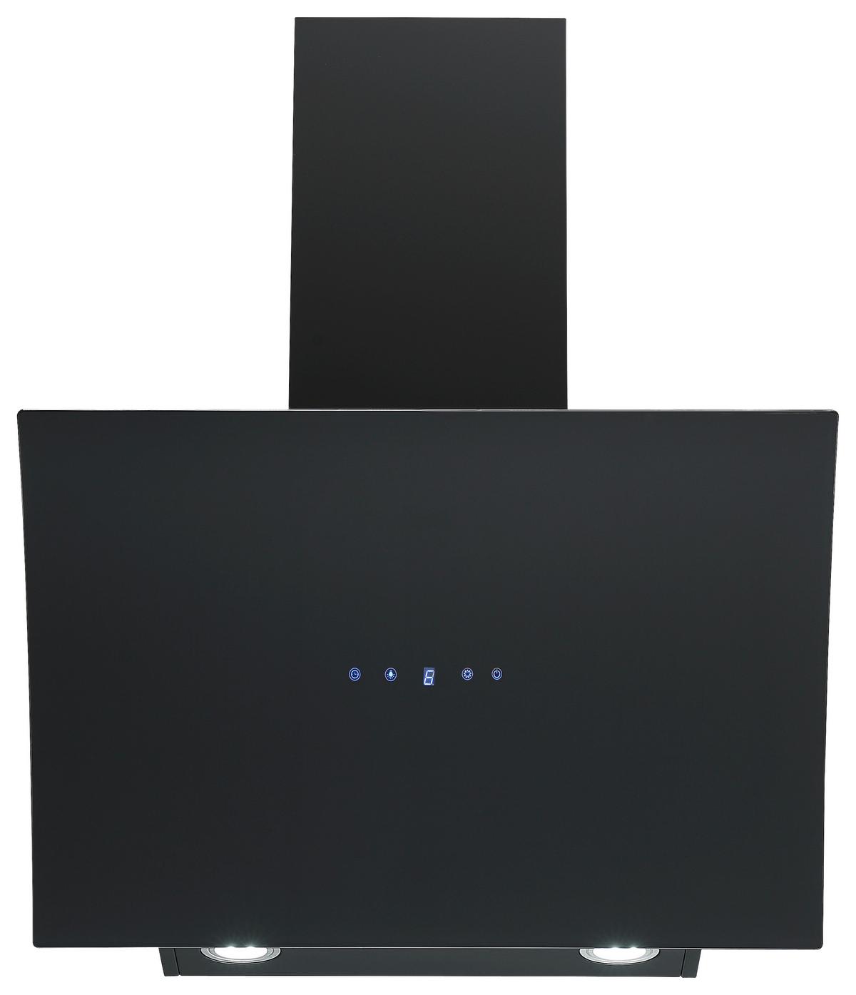 Kuhinjska Napa Respekta Alia, Črna, 60cm - črna, Trend, kovina/steklo (60/80,5-118,5/40,2cm) - Respekta