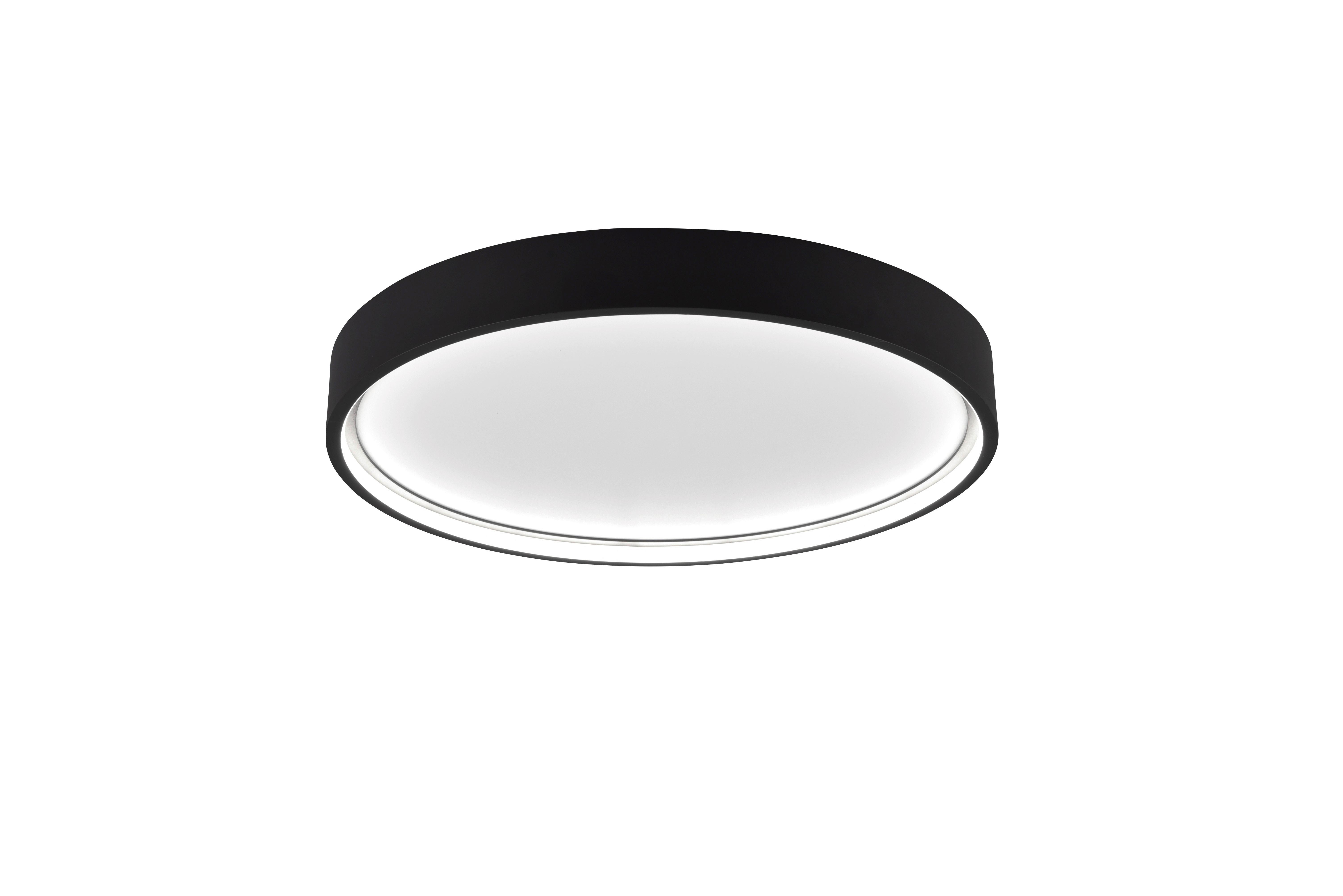 LED-Deckenleuchte Doha Schwarz max. 29 Watt - Schwarz, Basics, Metall (45/5,5cm) - Trio Leuchten