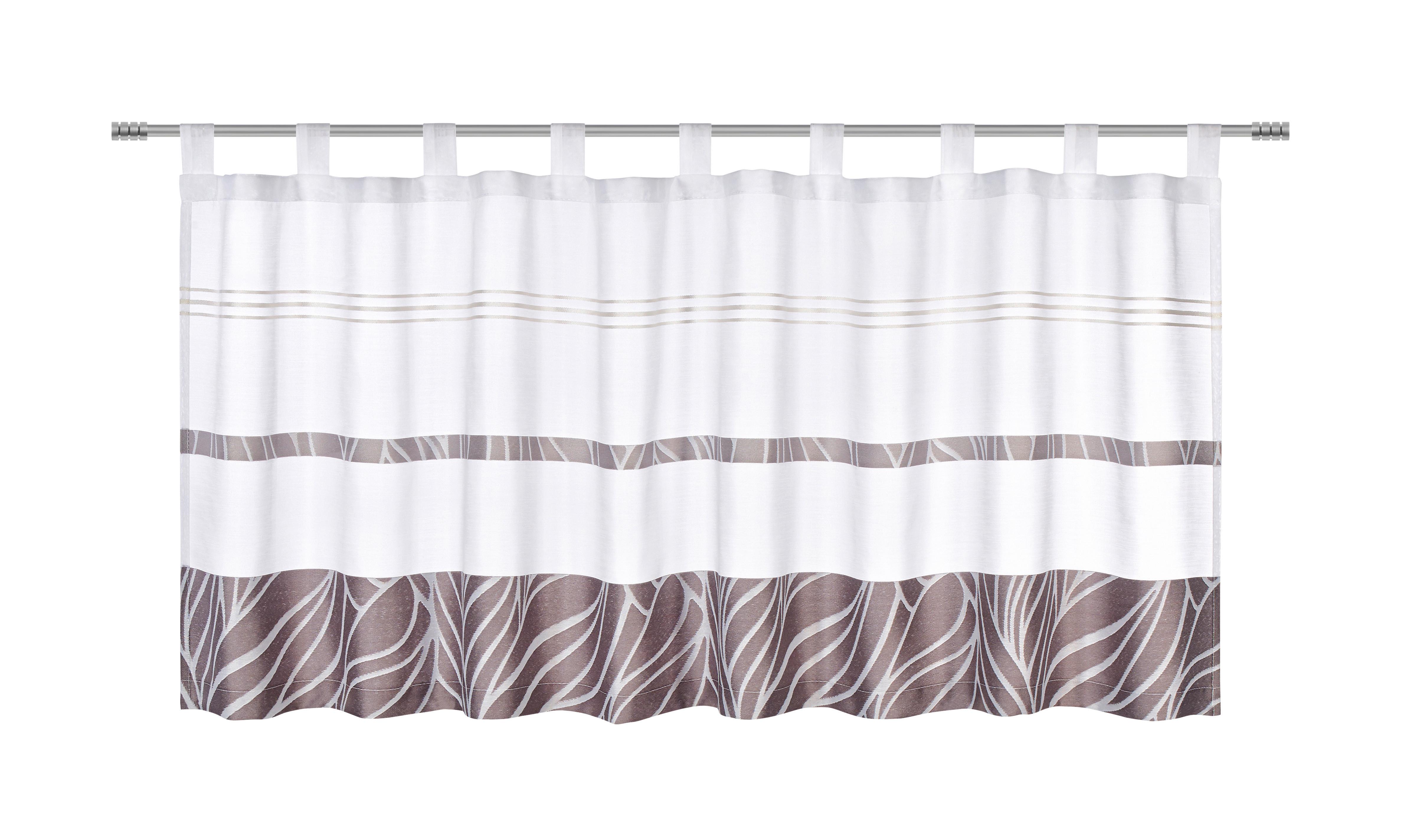 Vitrázsfüggöny Anita 50/145 - szürke, Konventionell, textil (50/145cm) - Modern Living