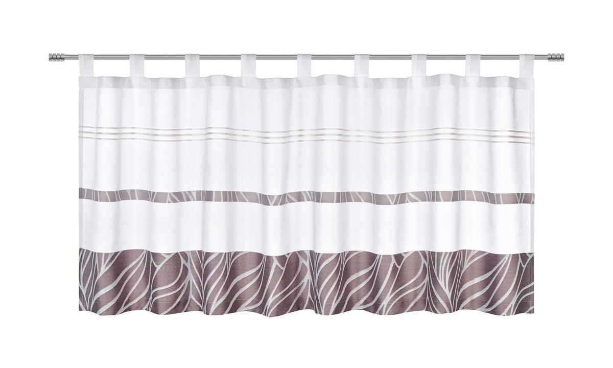 Kurzgardine Anita Grau ca. 50x145cm - Grau, KONVENTIONELL, Textil (50/145cm) - Modern Living