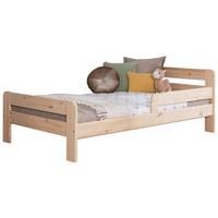 Bett Bennet mit Rausfallschutz ca. 120x200 cm Kiefer Natur - Naturfarben, MODERN, Holz (120/200cm) - MID.YOU