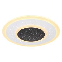 Stropna Led-svetilka Gisell, S Sijalko - črna/bela, Design, kovina/umetna masa (46/5,5cm) - Globo