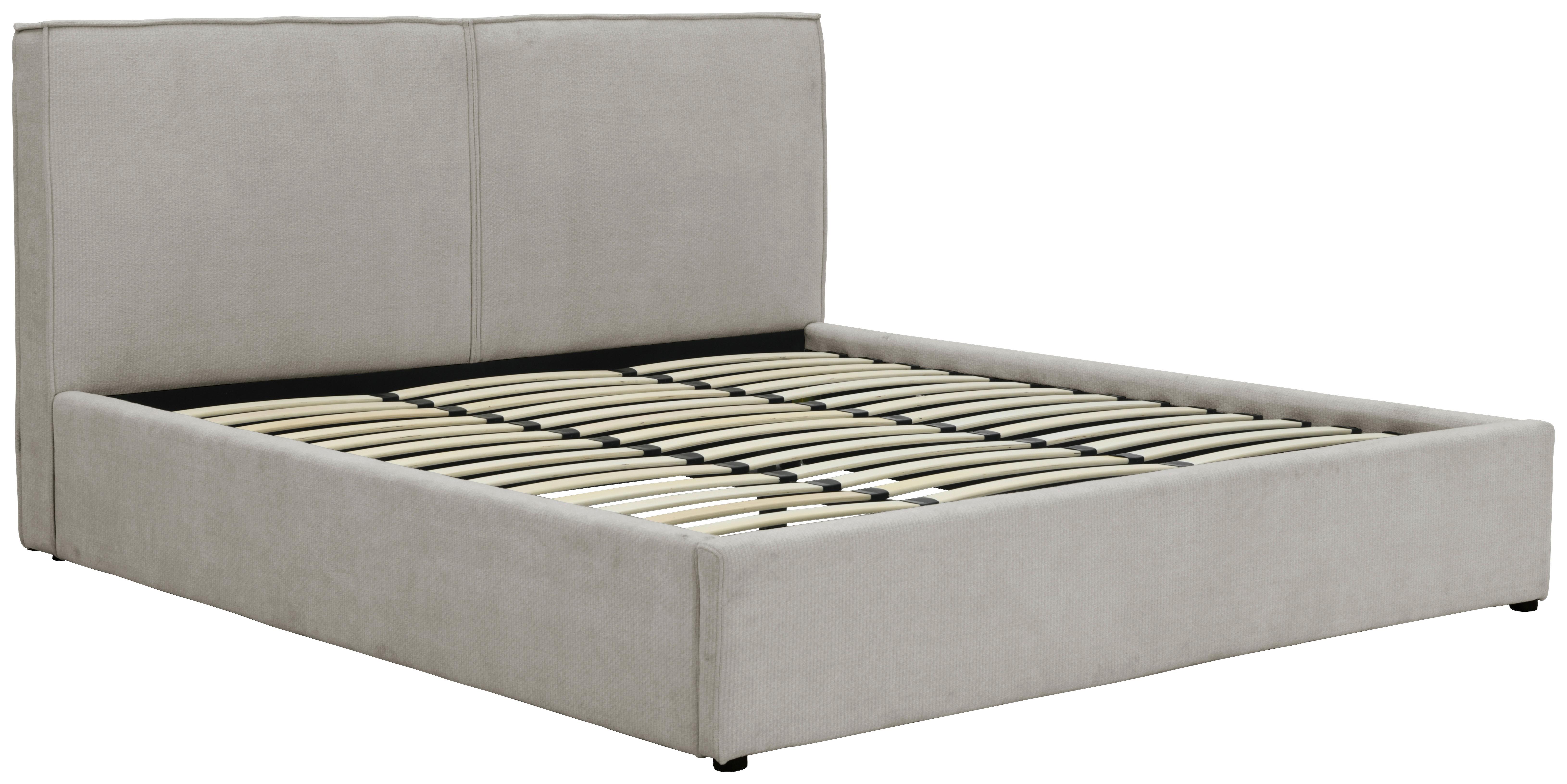 Oblazinjena Postelja Lino, Siva, 180x200cm - siva/črna, Design, kovina/umetna masa (195/105/222cm) - Livetastic