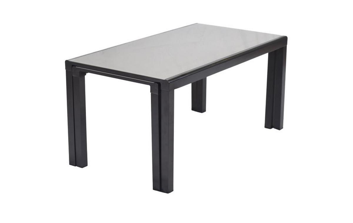 Gartenset Florenz Graphitfarben/Grau - Graphitfarben/Grau, MODERN, Glas/Textil - Gardenson