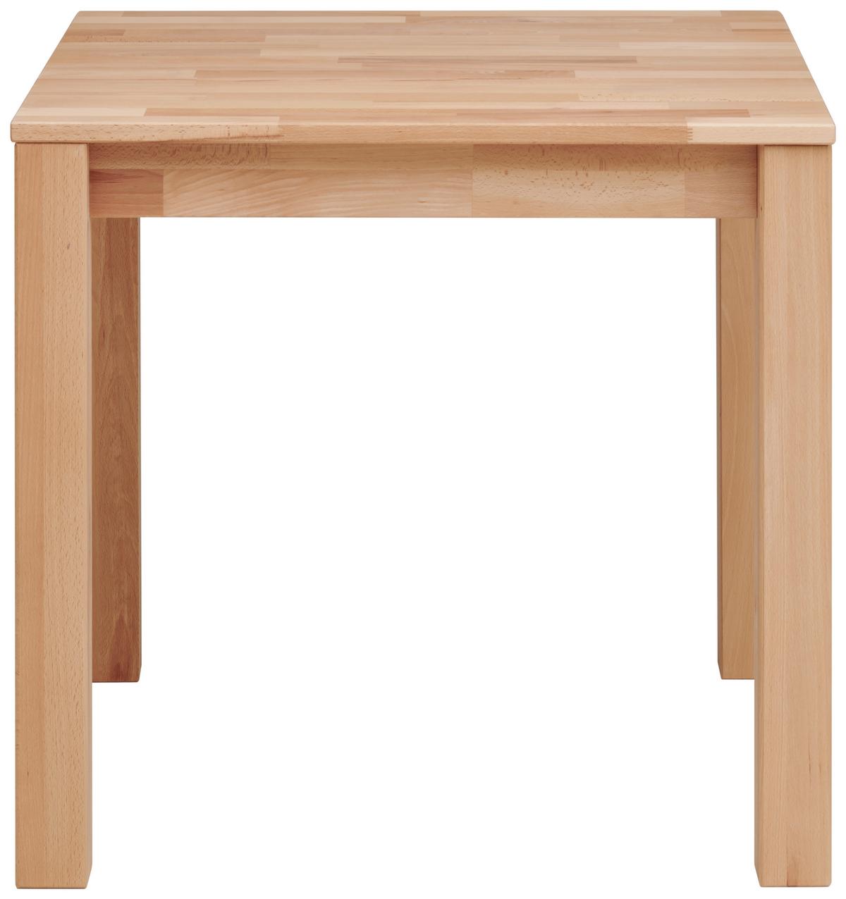 STÓŁ DO JADALNI BILLY - buk twardzielowy, Natur, drewno (80/80/75cm) - Livetastic