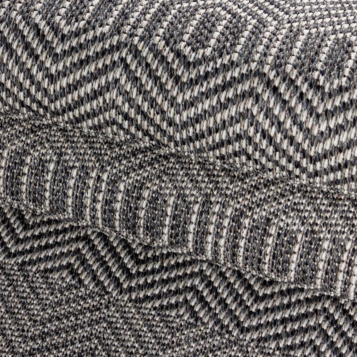 Flachwebeteppich Aruba Grau ca. 240x340cm - Grau, Design, Textil (240/340cm) - Novel