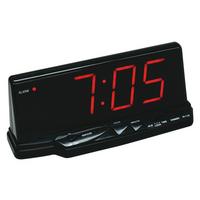 LED-es Ébresztőóra Home - fekete, műanyag (21/8,5/8,5cm)