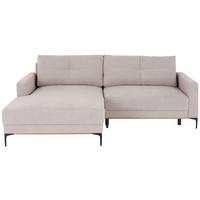 Kutna Garnitura Bergamo - bež/crna, Moderno, tekstil/metal (162/238cm) - Mömax