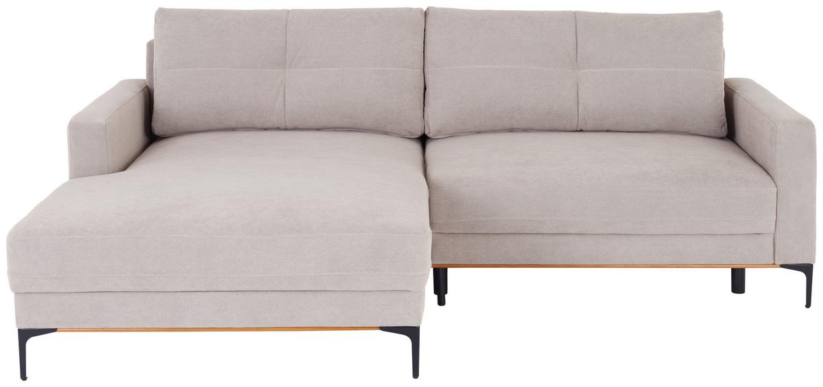 Kutna Garnitura Bergamo - bež/crna, Moderno, tekstil/metal (162/238cm) - Mömax