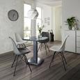 Stol Stefan - črna/bela, Moderno, kovina/umetna masa (55,5/86/48cm) - Modern Living Stol Stefan - črna/bela, Moderno, kovina/umetna masa (55,5/86/48cm) - Modern Living
