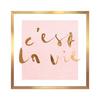 Slika S Okvirom Vous 30x30cm - pink/bijela, papir/drvni materijal (30/30cm) - Modern Living