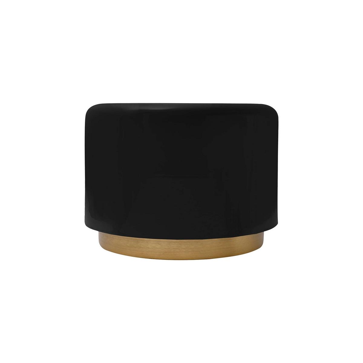 HOCKER ARTISSE 250 - Goldfarben/Schwarz, Design, Metall (51,5/43cm) - Kayoom