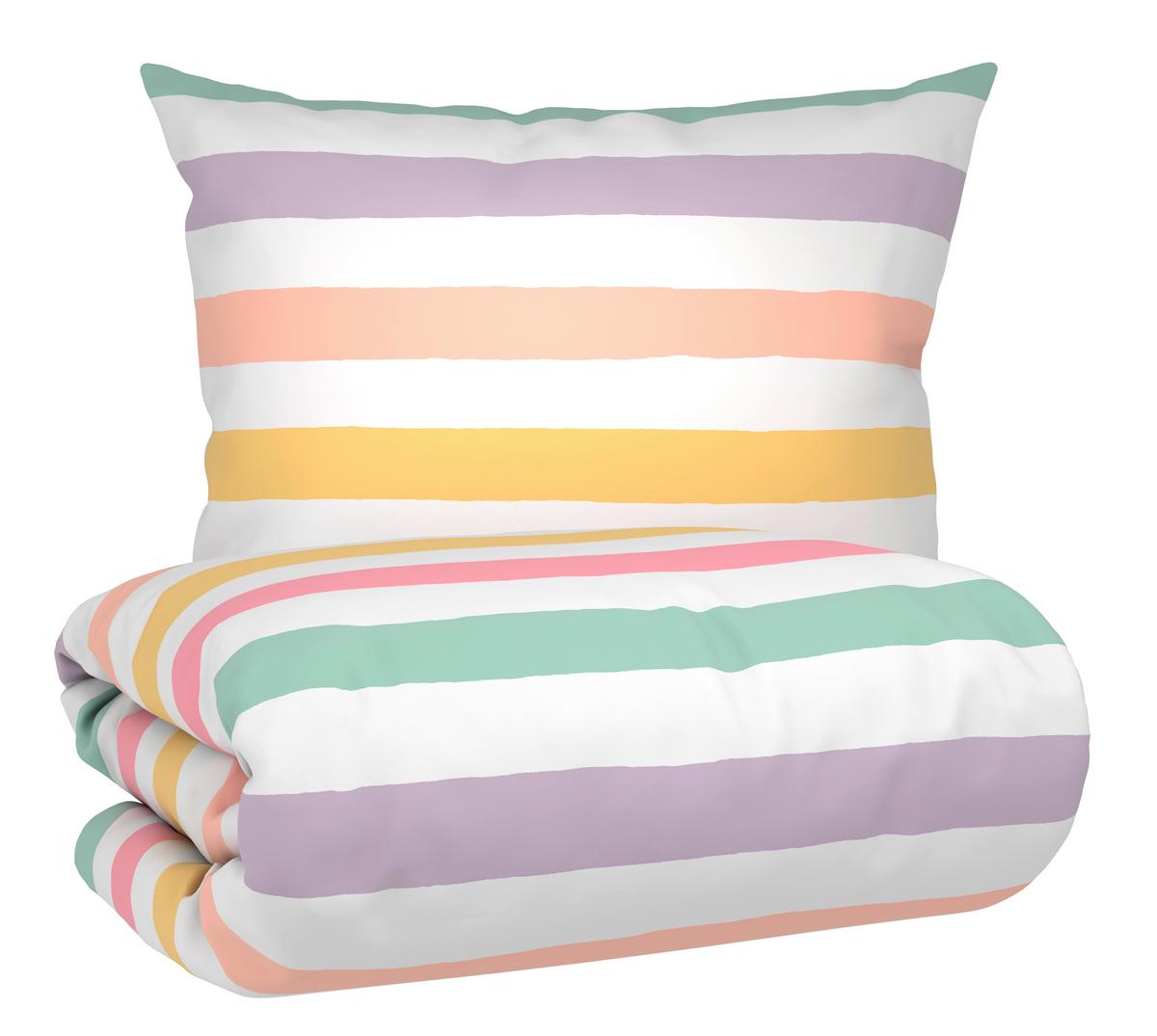 Bettwäsche Lotte Multicolor ca. 140x200cm - Multicolor, Textil (140/200cm) - Mömax