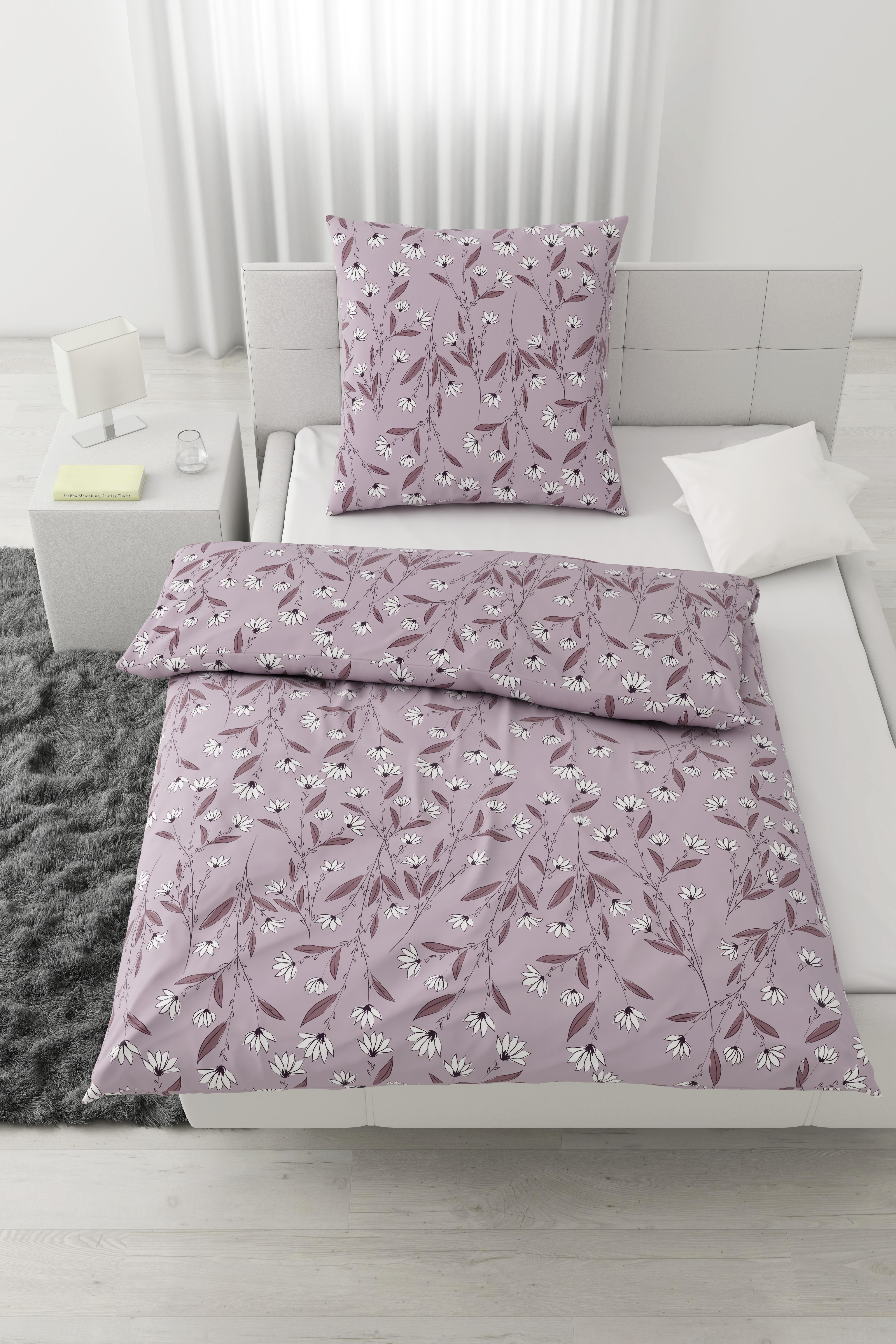Bettwäsche Summerend ca. 135x200cm - Violett, ROMANTIK / LANDHAUS, Textil (135/200cm) - Modern Living
