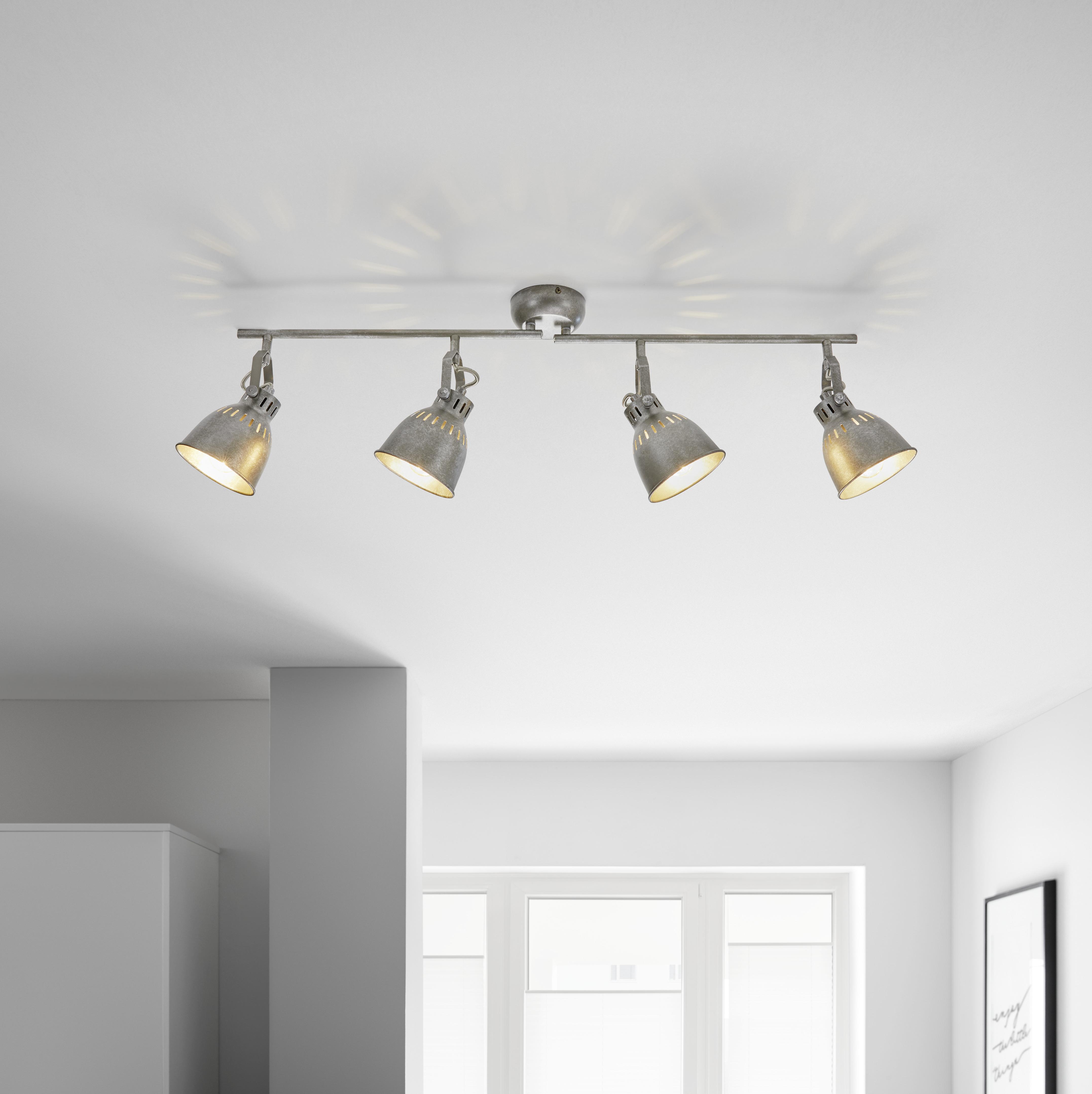 Strahler Ulf max. 40 Watt - Grau, Modern, Metall (83/21cm) - Premium Living