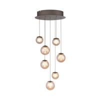 LAMPA WISZĄCA LED 2587-97 PURE POPUP - kolor brązu, Design, tworzywo sztuczne/metal (40/40/180cm) - Neuhaus PURE