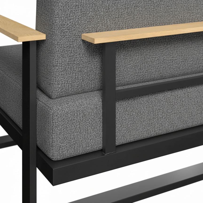 LOUNGEGRUPP FABRIZIA - grå, Modern, metall/trä - Bessagi Garden