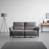 2-SITS SOFFA CAPE TOWN - mörkgrå/svart, Modern, metall/trä (200/98/93cm) - Mömax