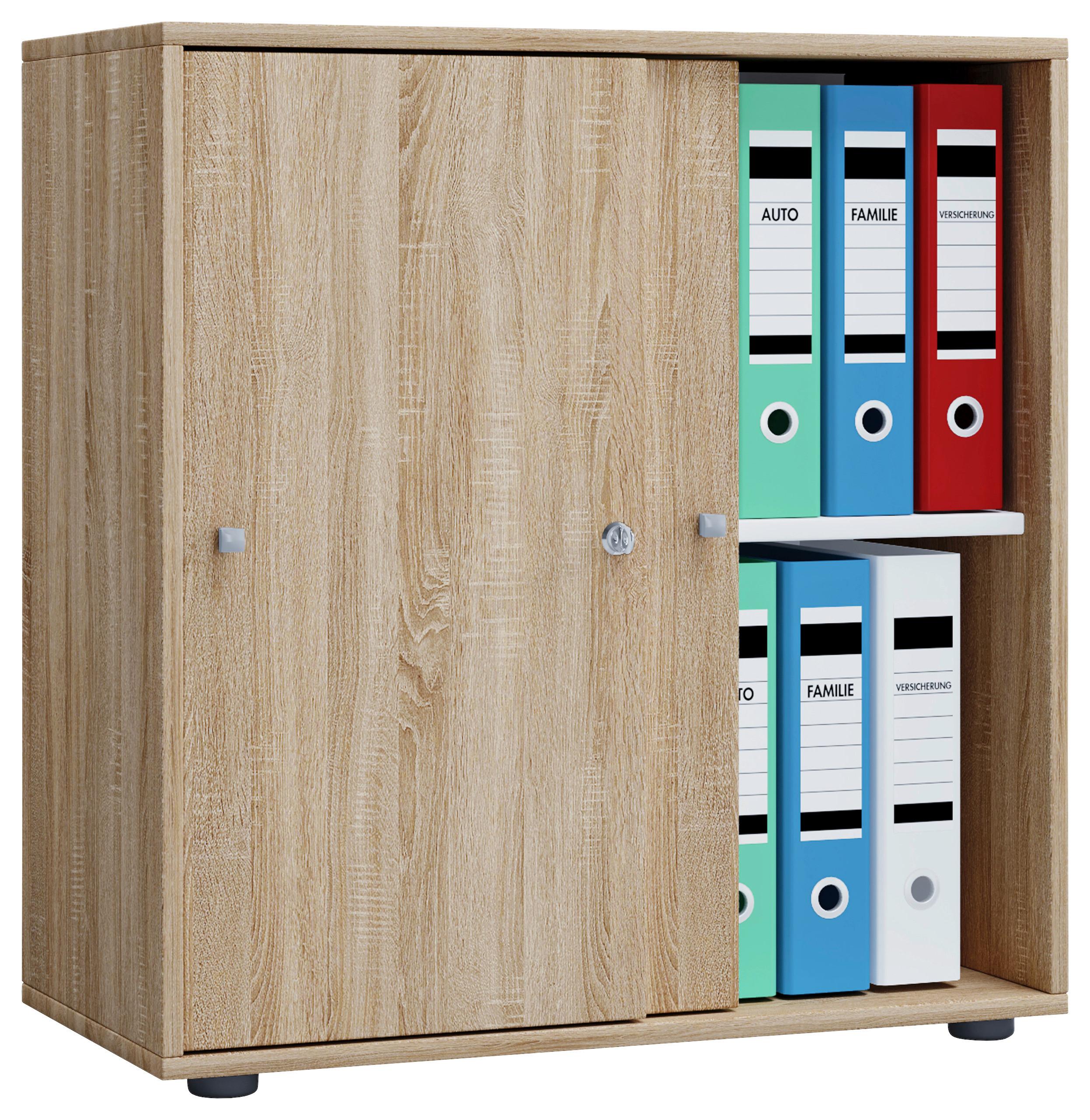 Aktenschrank Lona L Sonoma Eiche - Sonoma Eiche, Basics, Holzwerkstoff (70/74/37cm) - P & B