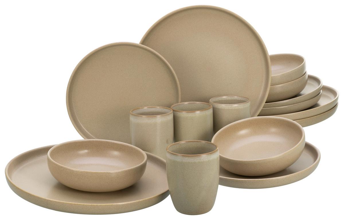KOMBISERVICE 33075 - Sandfarben, Trend, Keramik (40,5/37/49,5cm) - Creatable